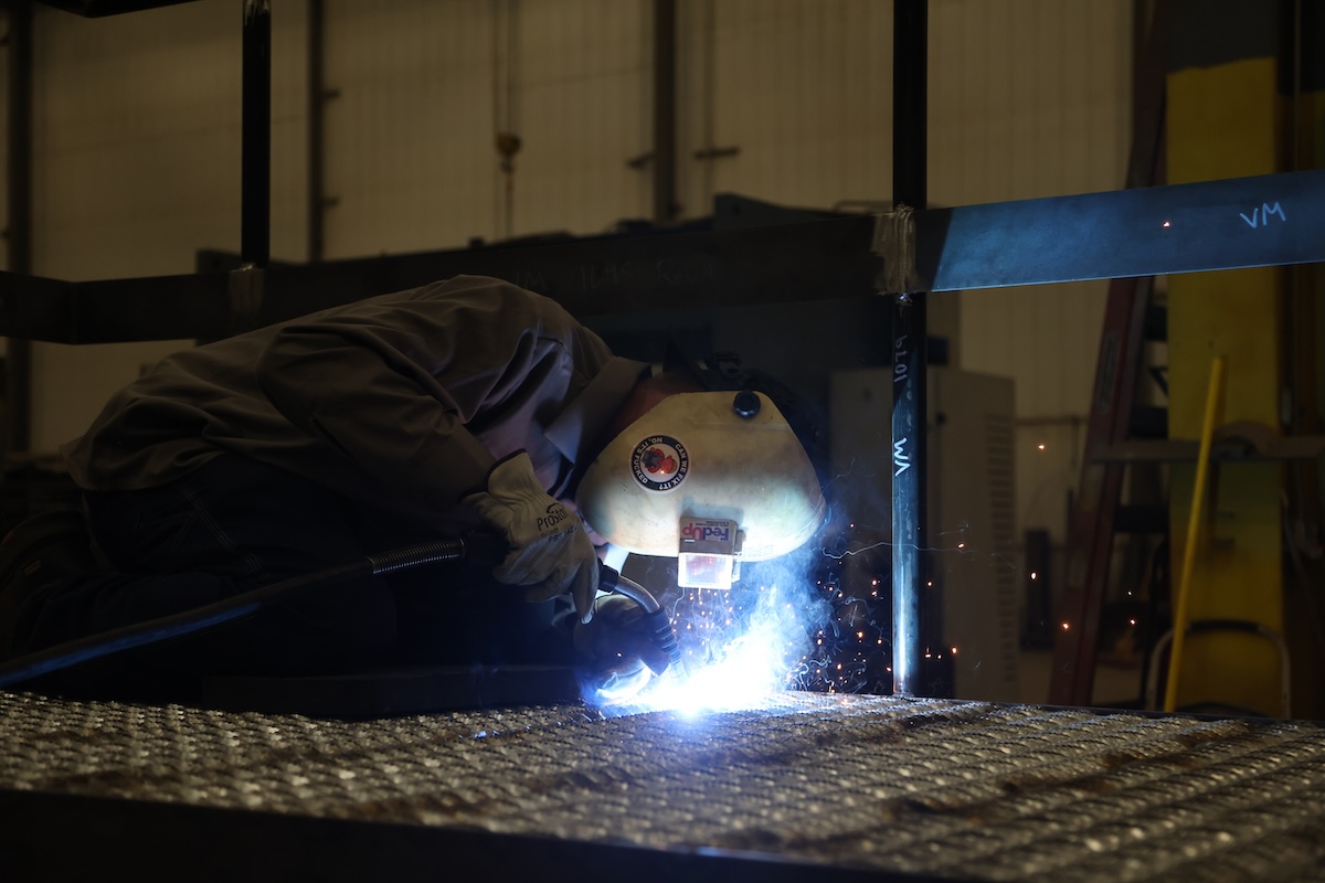 Man welding